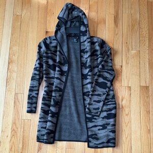 Camouflage Hooded Cardigan